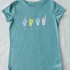 Cat & Jack "KIND" Sign Language Shortsleeve Tee